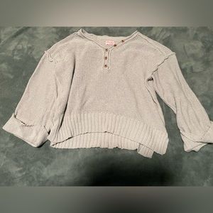 Pink Lily Henley Sweater